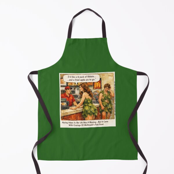 Item preview, Adam & Eve’s McDonald’s Cravings – Funny Fast‑Food Cartoon designed and sold by Rick London Gifts.