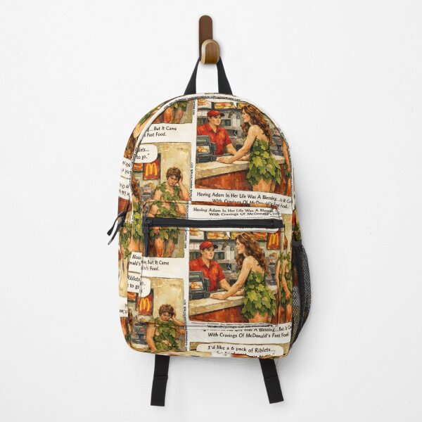 Item preview, Adam & Eve’s McDonald’s Cravings – Funny Fast‑Food Cartoon designed and sold by Rick London Gifts.