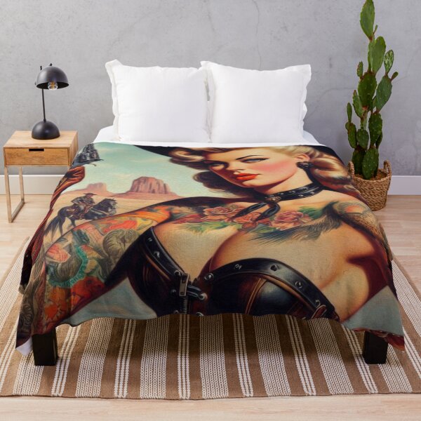 Item preview, Old School Inked Cowgirl designed and sold by PulpVintage.