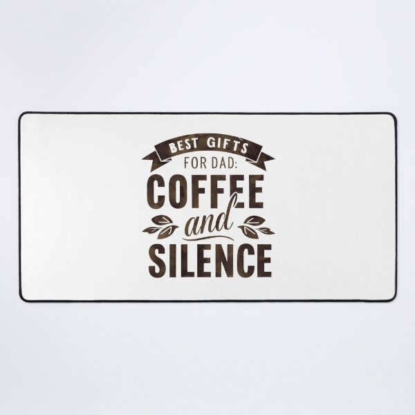 Item preview, Coffee and Silence – Funny Father’s Day Gift for Dad designed and sold by CyfroweMysli.