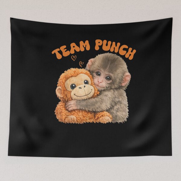 Item preview, Team Punch – Funny Monkey Punch Cartoon Design love designed and sold by ArtFunDib.