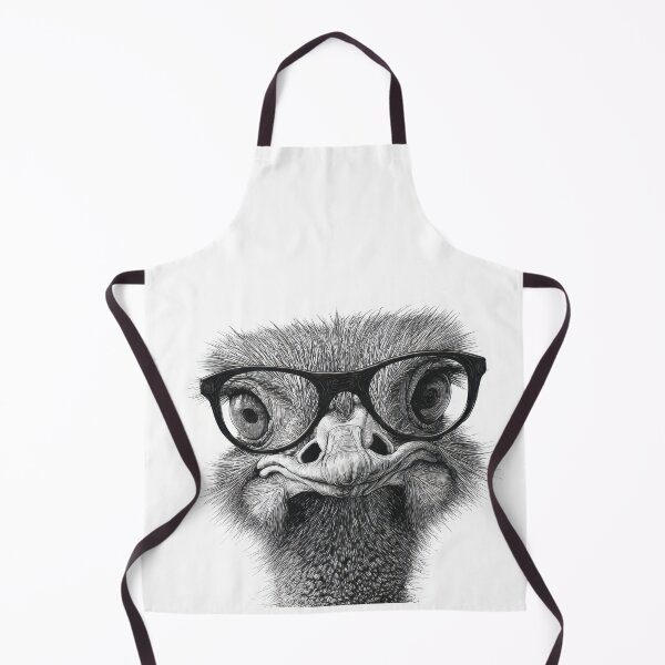 Item preview, Ostrich in glasses stares designed and sold by anytka.