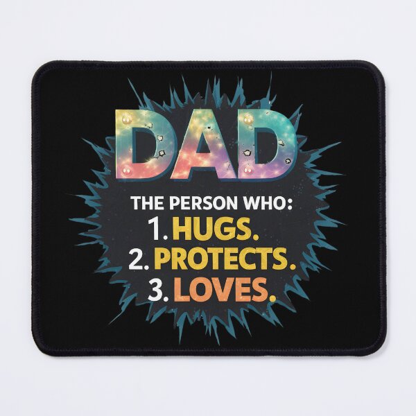 Item preview, Dad Hugs Protects Loves – Heartfelt Father’s Day Tribute designed and sold by CyfroweMysli.