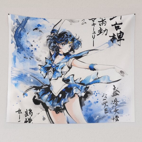 Item preview, Sailor Mercury Sumi-e  designed and sold by AnimeArsenalPrints.