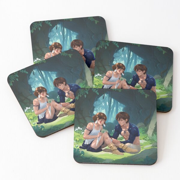 Item preview, Princess Mononoke - San & Prince Ashitaka  designed and sold by Bikash-A7.