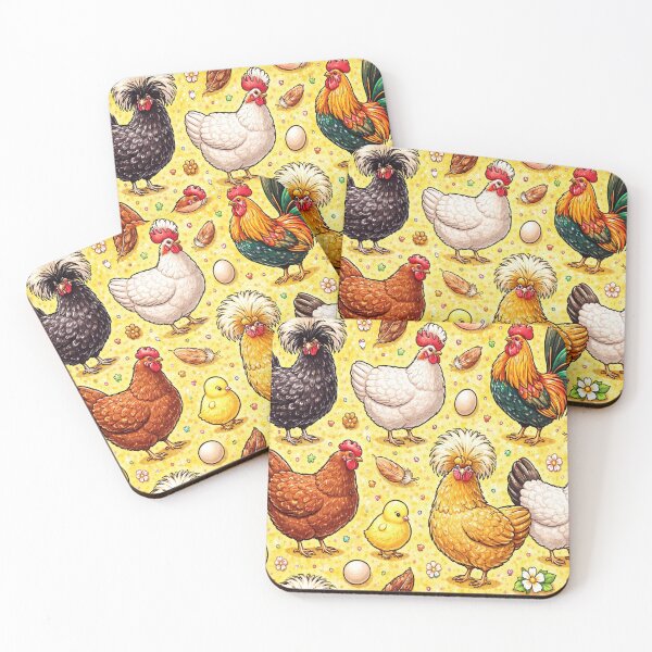 Item preview, Charming Chicken Coop Scatter Print designed and sold by VividOddityCo.
