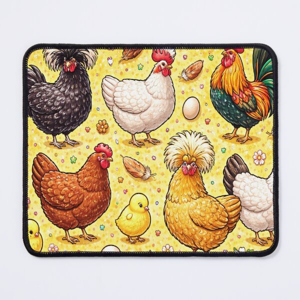 Item preview, Charming Chicken Coop Scatter Print designed and sold by VividOddityCo.