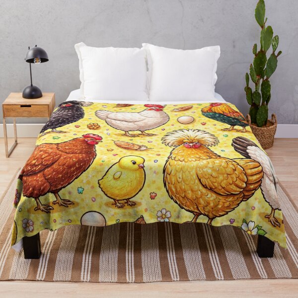 Item preview, Charming Chicken Coop Scatter Print designed and sold by VividOddityCo.
