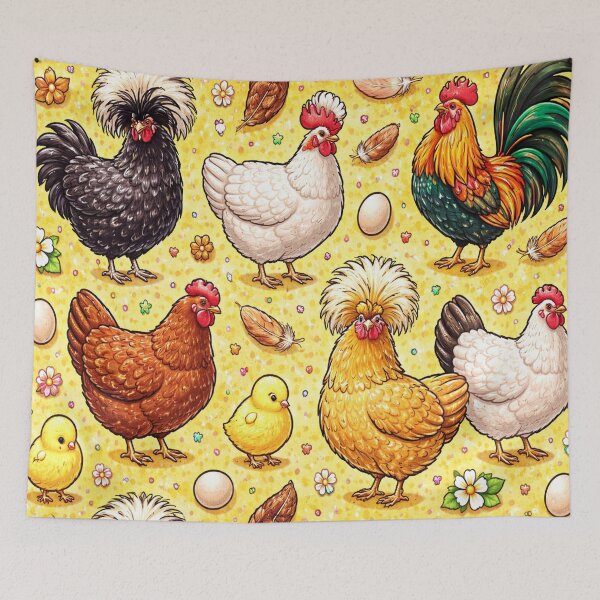 Item preview, Charming Chicken Coop Scatter Print designed and sold by VividOddityCo.