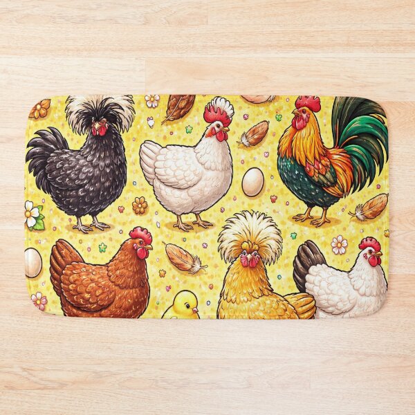 Item preview, Charming Chicken Coop Scatter Print designed and sold by VividOddityCo.