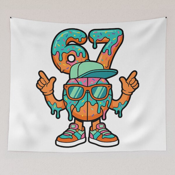 Item preview, Donut Drip 67 Basketball Street Cartoon designed and sold by ArtDesignTp.