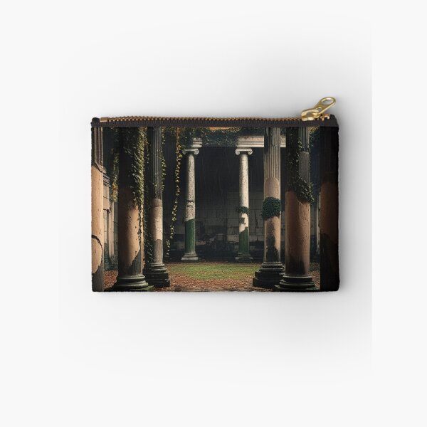 Item preview, Ruined Courtyard After Rain — Romantic Ruins Architectural Print designed and sold by semenol.