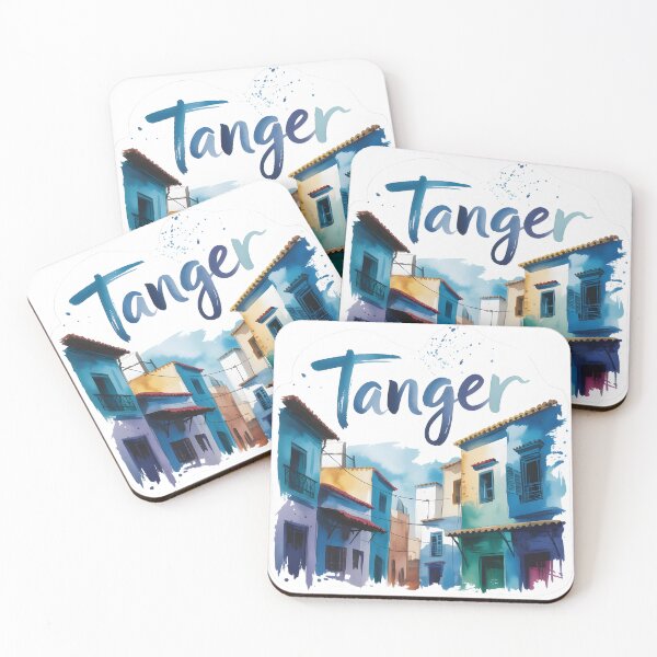 Item preview, Tanger | Tanger Morocco Modern Watercolor Splash Art | Blue Medina Travel designed and sold by JessArty ⭐⭐⭐⭐⭐.