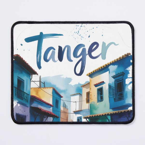 Item preview, Tanger | Tanger Morocco Modern Watercolor Splash Art | Blue Medina Travel designed and sold by JessArty ⭐⭐⭐⭐⭐.