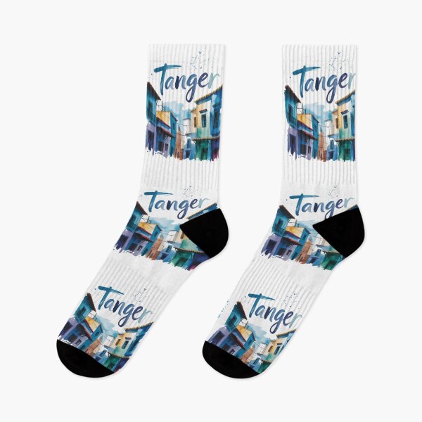 Item preview, Tanger | Tanger Morocco Modern Watercolor Splash Art | Blue Medina Travel designed and sold by JessArty ⭐⭐⭐⭐⭐.