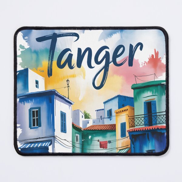 Item preview, Tanger | Tanger Morocco Travel Art | Blue Medina Coastal designed and sold by JessArty ⭐⭐⭐⭐⭐.