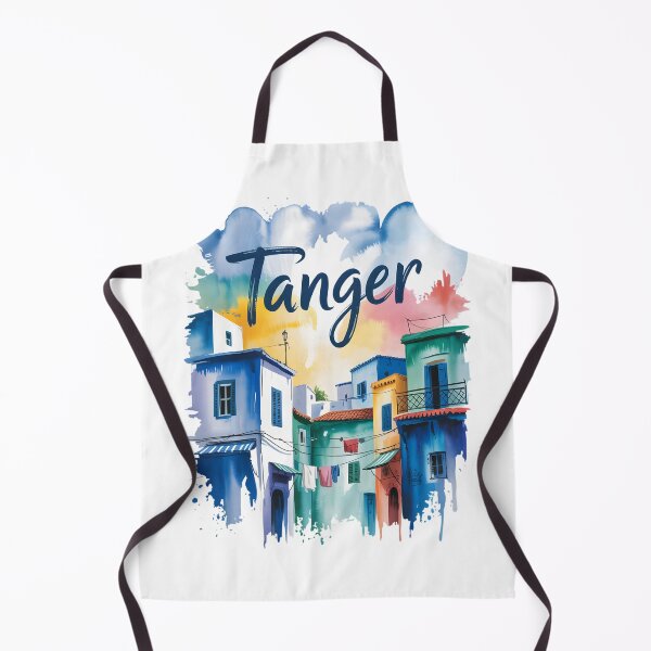 Item preview, Tanger | Tanger Morocco Travel Art | Blue Medina Coastal designed and sold by JessArty ⭐⭐⭐⭐⭐.