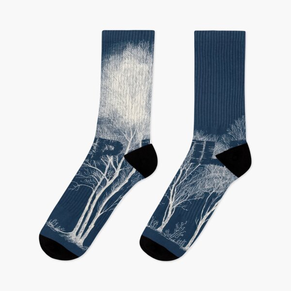 Item preview, Dark trees with white details designed and sold by anytka.