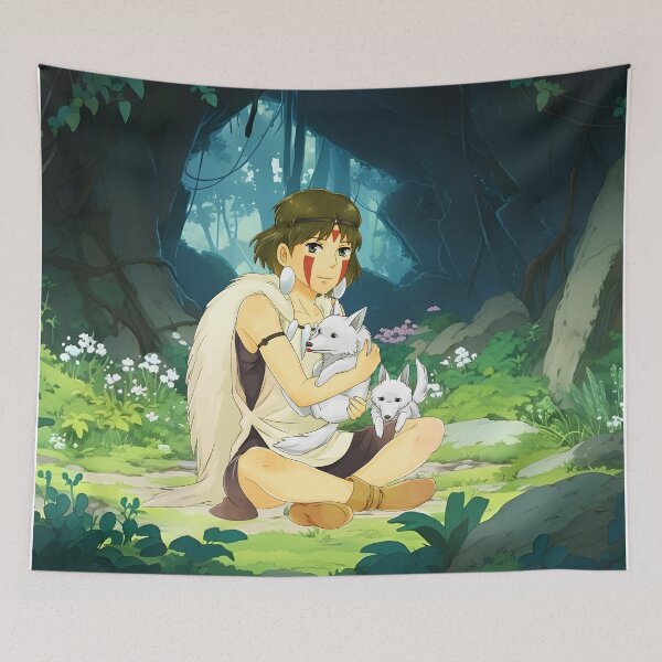 Item preview, Princess Mononoke - San & Moro designed and sold by Bikash-A7.