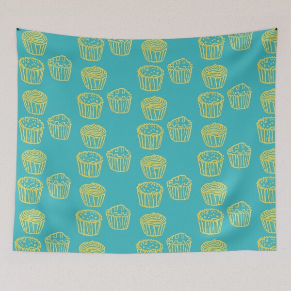 Item preview, Cupcakes (linoprint) designed and sold by Kookie0702.