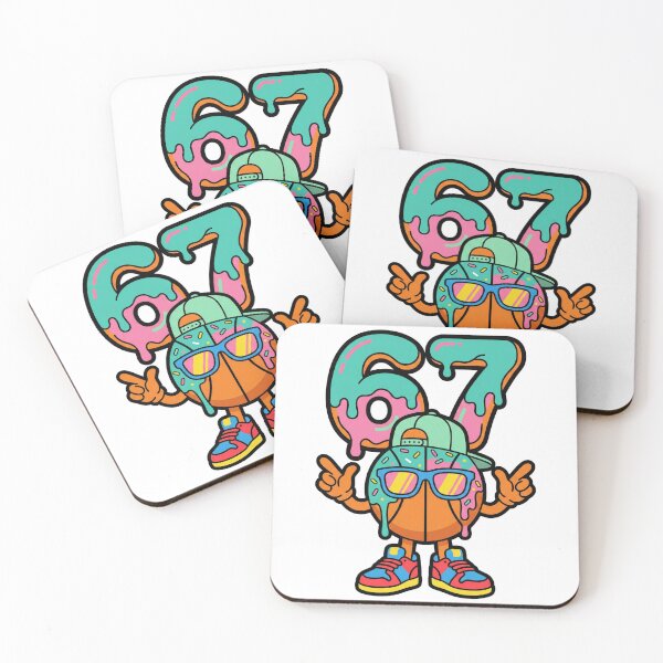 Item preview, Playful Donut Drip Basketball 67 Cartoon designed and sold by ArtDesignTp.