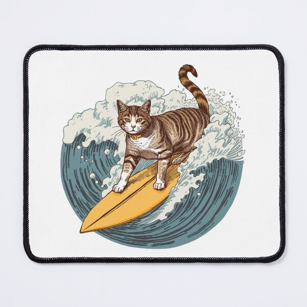 Item preview, Vintage Surfing Cat designed and sold by SOUFIANE1991.