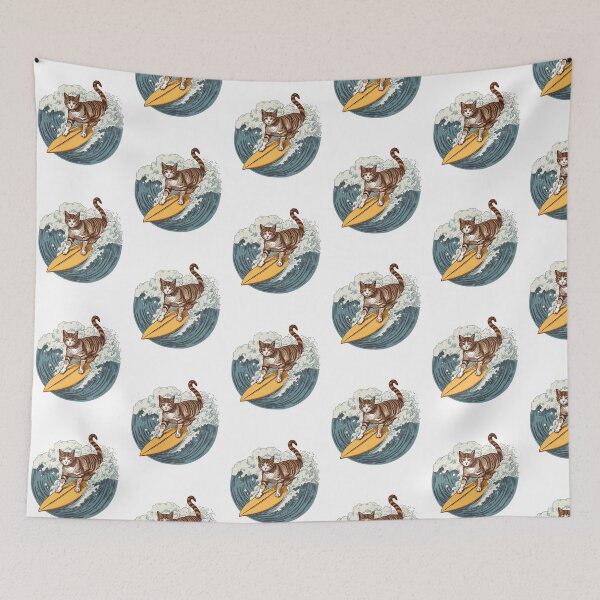 Item preview,   Vintage Surfing Cat  designed and sold by SOUFIANE1991.