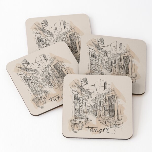 Item preview, Tanger | Tanger Morocco Minimal Urban Sketch | Hand Drawn Medina Art designed and sold by JessArty ⭐⭐⭐⭐⭐.