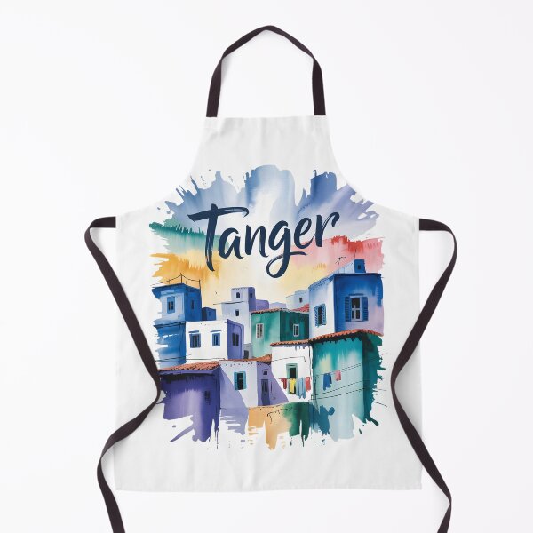 Item preview, Tanger | Tanger Morocco Bright Blue Medina Painting | Mediterranean City Art designed and sold by JessArty ⭐⭐⭐⭐⭐.