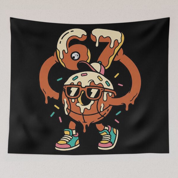 Item preview, Street Basketball Birthday 67 Drip Cartoon designed and sold by ArtDesignTp.
