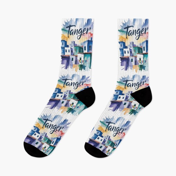 Item preview, Tanger | Tanger Morocco Bright Blue Medina Painting | Mediterranean City Art designed and sold by JessArty ⭐⭐⭐⭐⭐.