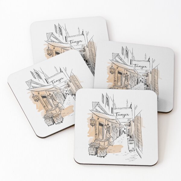 Item preview, Tanger | Tanger Morocco Travel Sketch | Medina Cultural Art designed and sold by JessArty ⭐⭐⭐⭐⭐.