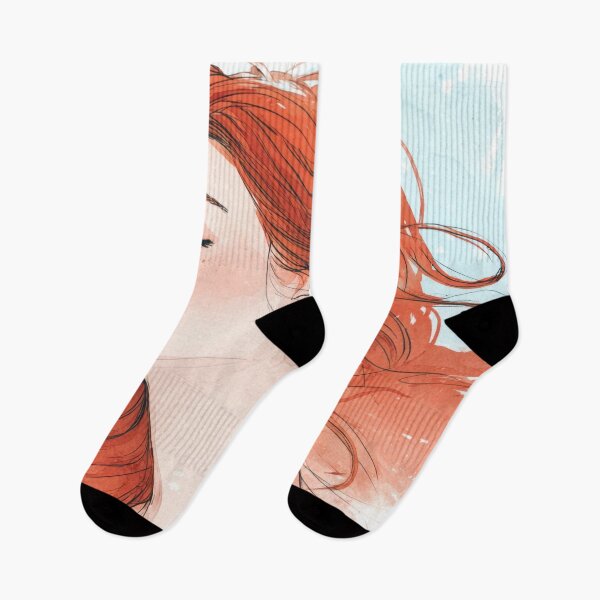 Item preview, Woman with red hair in soft wind designed and sold by anytka.
