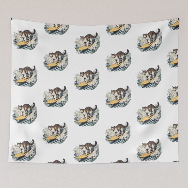 Item preview,  Vintage Surfing Cat  designed and sold by SOUFIANE1991.