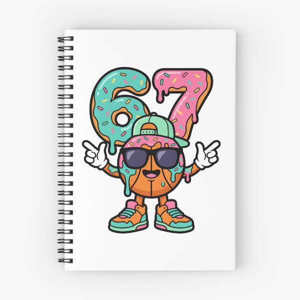 Item preview, Funky Basketball Cartoon With Drip 67 Numbers designed and sold by ArtDesignTp.