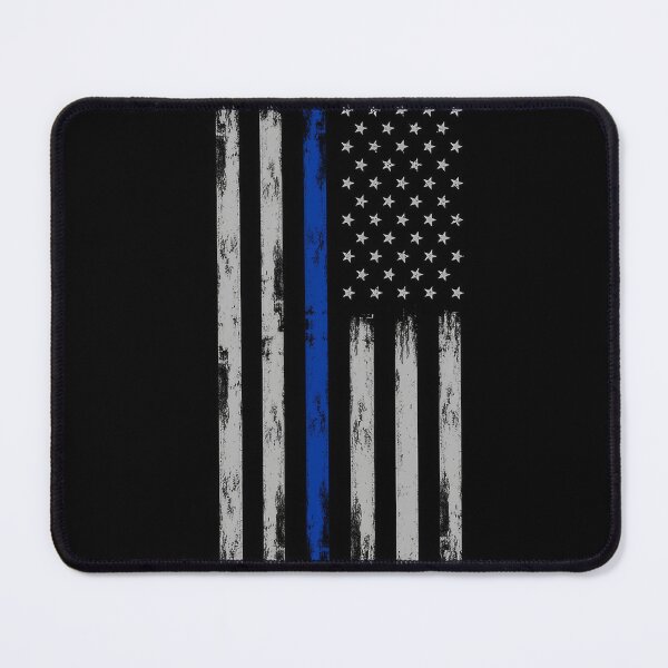 Item preview, American Police Flag - Thin Blue Line designed and sold by SmackBurgers.