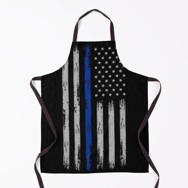Item preview, American Police Flag - Thin Blue Line designed and sold by SmackBurgers.