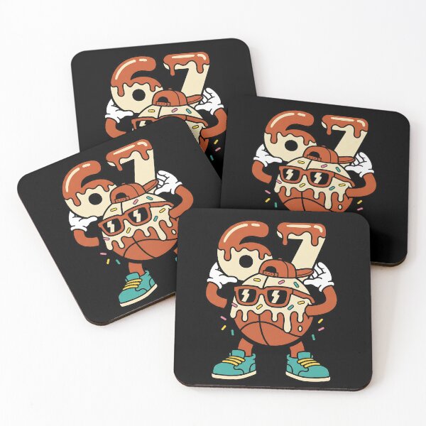 Item preview, Cartoon Basketball Birthday 67 Ice Cream Drip designed and sold by ArtDesignTp.
