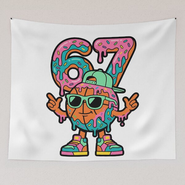 Item preview, Funny Street Hoops 67 Dripping Dessert Design designed and sold by ArtDesignTp.