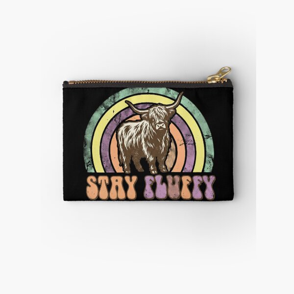Item preview, Stay Fluffy Highland Cow - Retro 70s Scottish Coo Vintage Graphic designed and sold by Loom on the Loch.