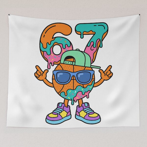 Item preview, Cool Hoops Cartoon With Ice Cream Drip 67 designed and sold by ArtDesignTp.