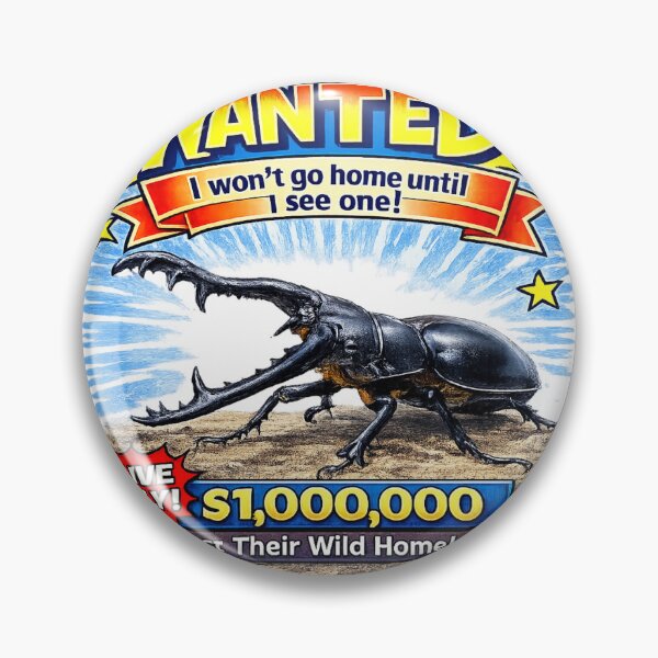 Item preview, WANTED Giraffe Stag Beetle Shirt – Giant Long Jaw Beetle Bug Hunter Kids Gift designed and sold by Japanese Bug Hunter.