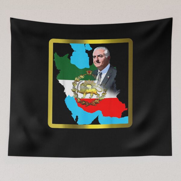 Item preview, Iran Lion and Sun Flag – Pahlavi Royal Persian Heritage Design designed and sold by ArtFunDib.