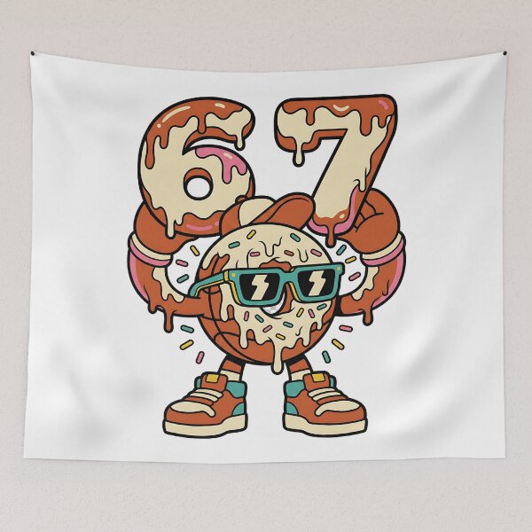 Item preview, Donut Drip 67 Basketball Cartoon Street Vibe designed and sold by ArtDesignTp.