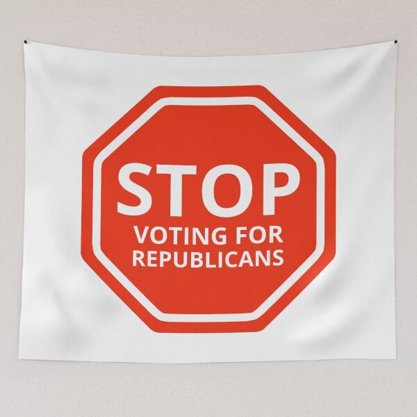 Item preview, Stop voting for Republicans.  designed and sold by Rachel the Artist .