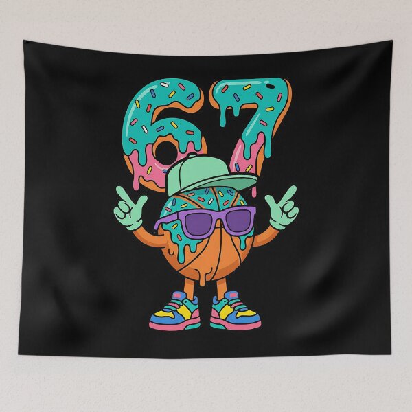 Item preview, Funny 67 Birthday Basketball Ice Cream Drip designed and sold by ArtDesignTp.