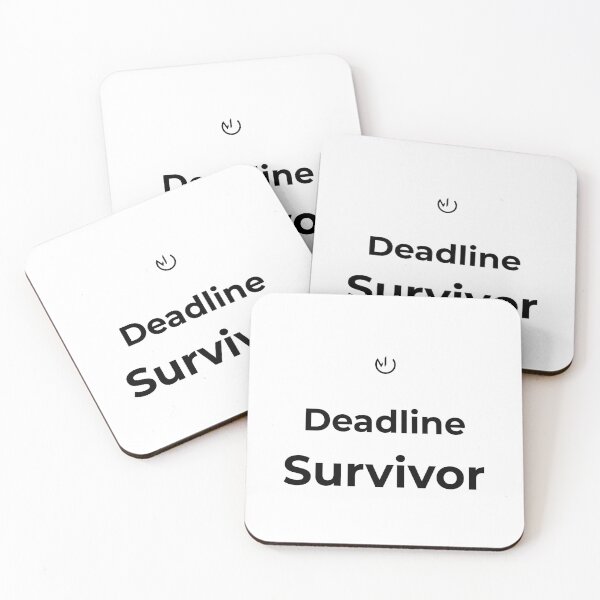 Item preview, Deadline Survivor – Funny Office Humor Minimalist Design designed and sold by mostly_offline.