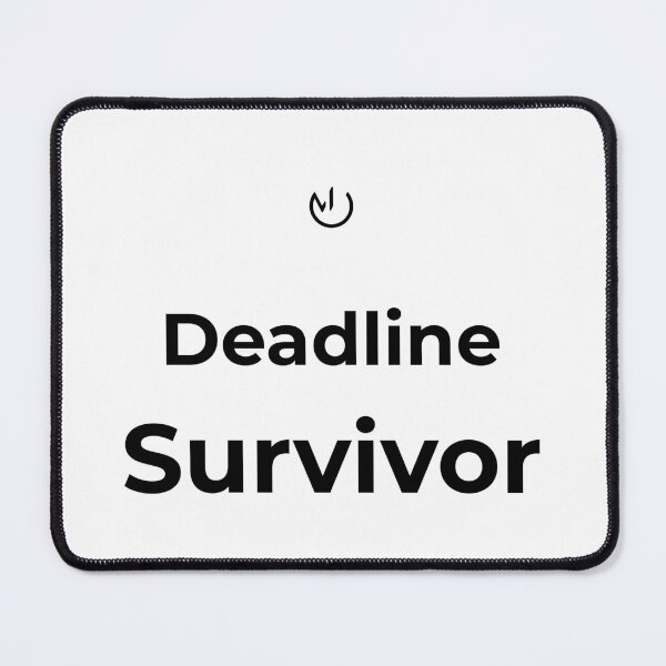 Item preview, Deadline Survivor – Funny Office Humor Minimalist Design designed and sold by mostly_offline.