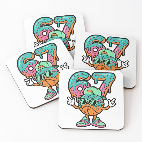 Item preview, Cartoon Basketball Character With Dripping 67 designed and sold by ArtDesignTp.
