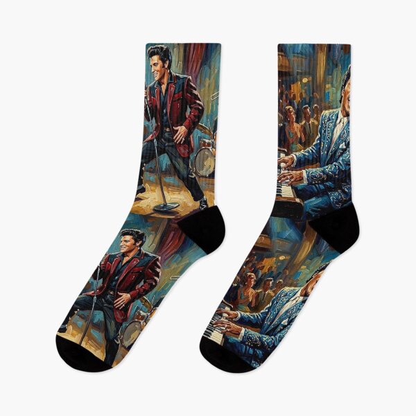 Item preview, The Kings of Rhythm: Elvis Presley & Little Richard designed and sold by Art's Diner.
